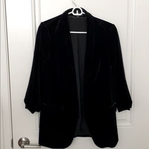 Express Black Velvet Blazer - size S